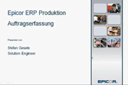 Epicor ERP - Produktion Schritt 3: Produktionsplanung