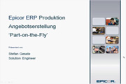 Epicor ERP - Produktion Schritt 1: Angebotserstellung